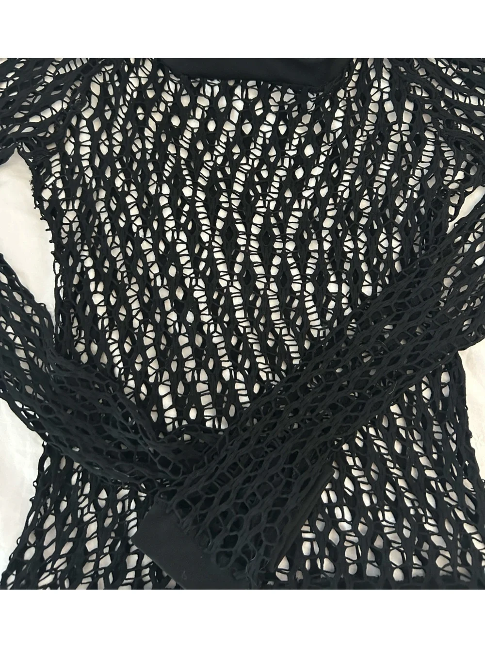Y2K Rave Fishnet Top - Picture 3 of 3